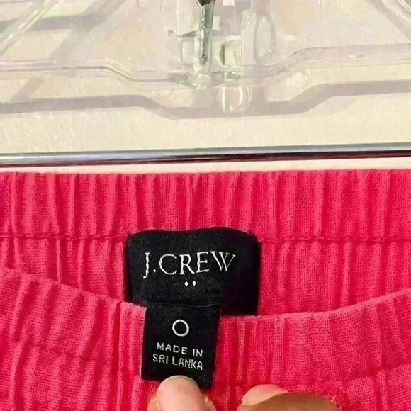 J crew factory  linen cotton blend drawstring pant. Size 0. NWOT - Picture 2 of 7
